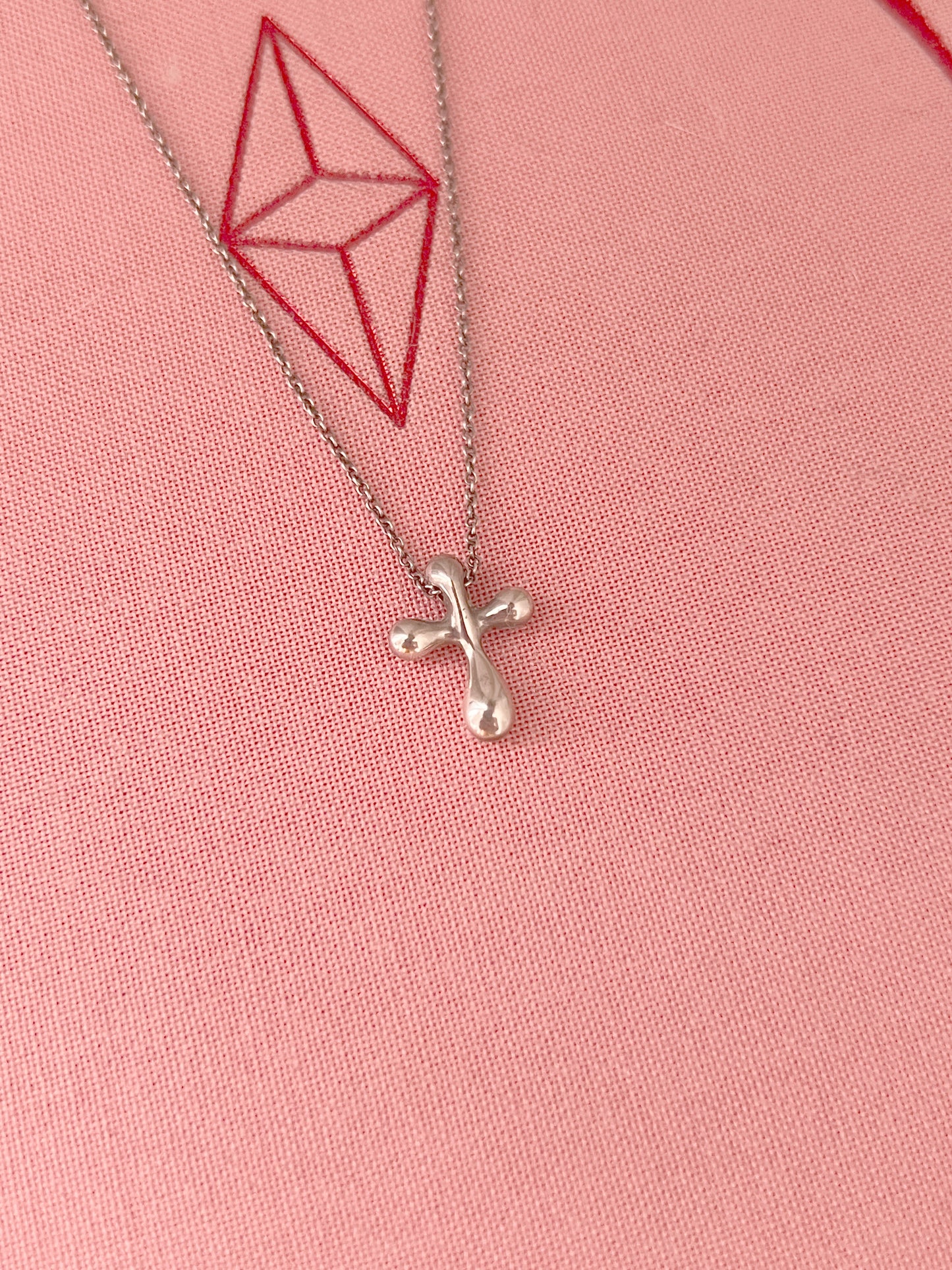 Tiffany & co. 925純銀十字架鍊墜 日本中古二手Vintage