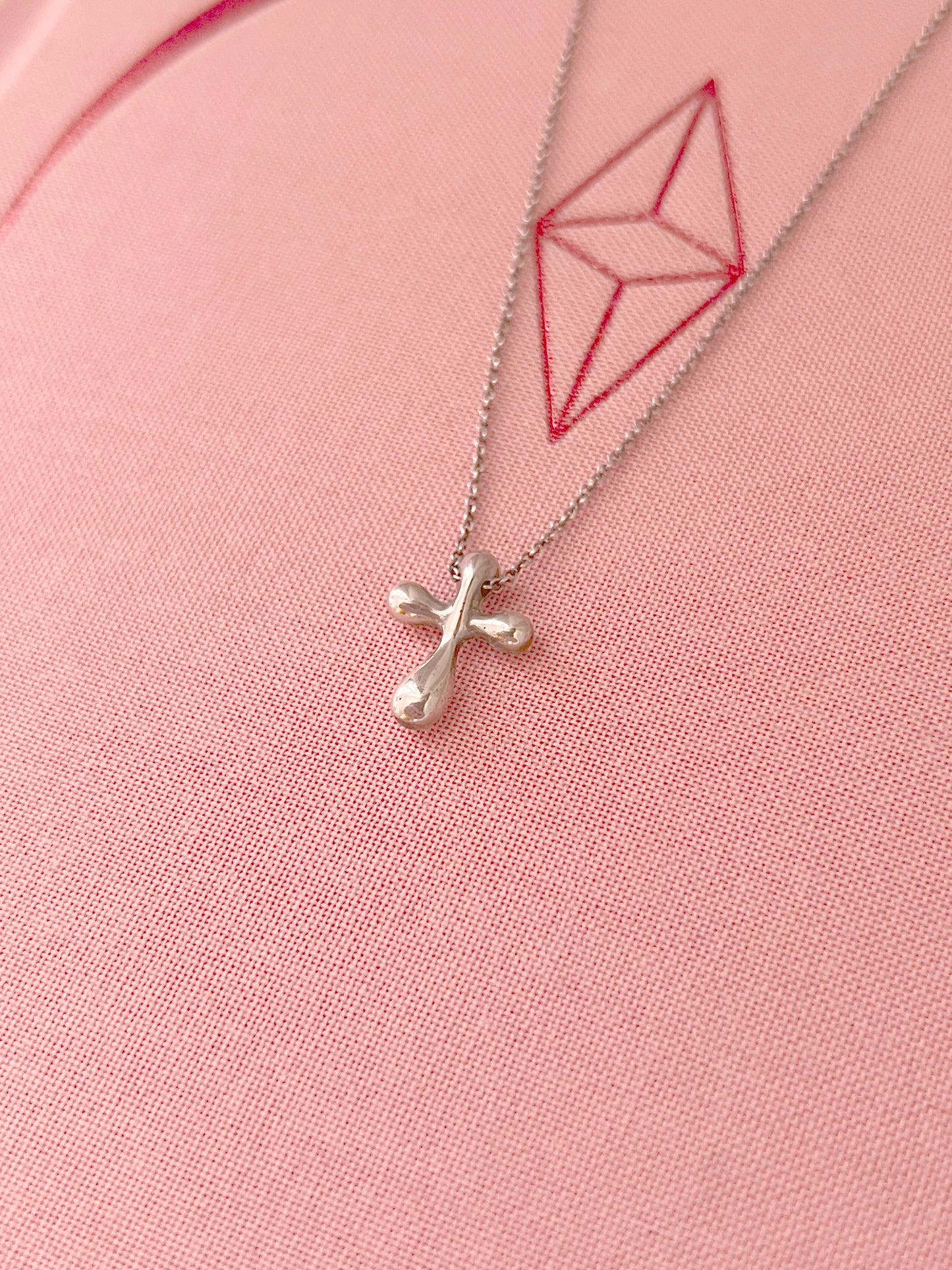 Tiffany & co. 925純銀十字架鍊墜 日本中古二手Vintage