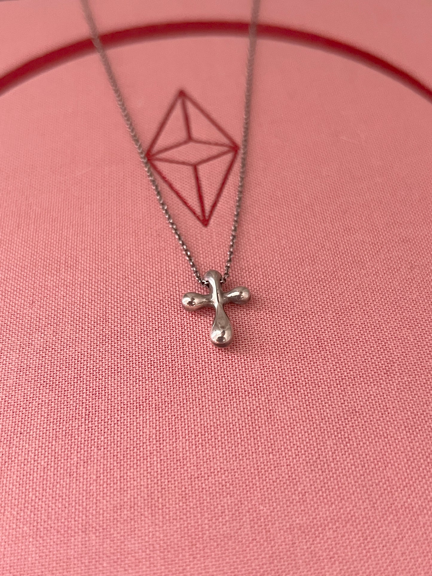 Tiffany & co. 925純銀十字架鍊墜 日本中古二手Vintage