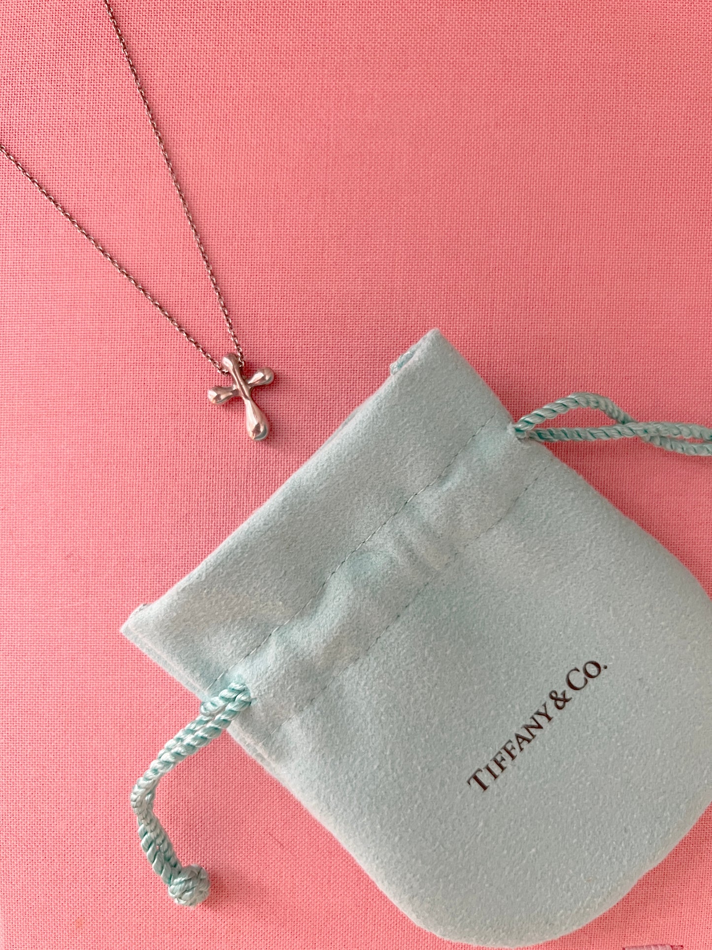 Tiffany & co. 925純銀十字架鍊墜 日本中古二手Vintage
