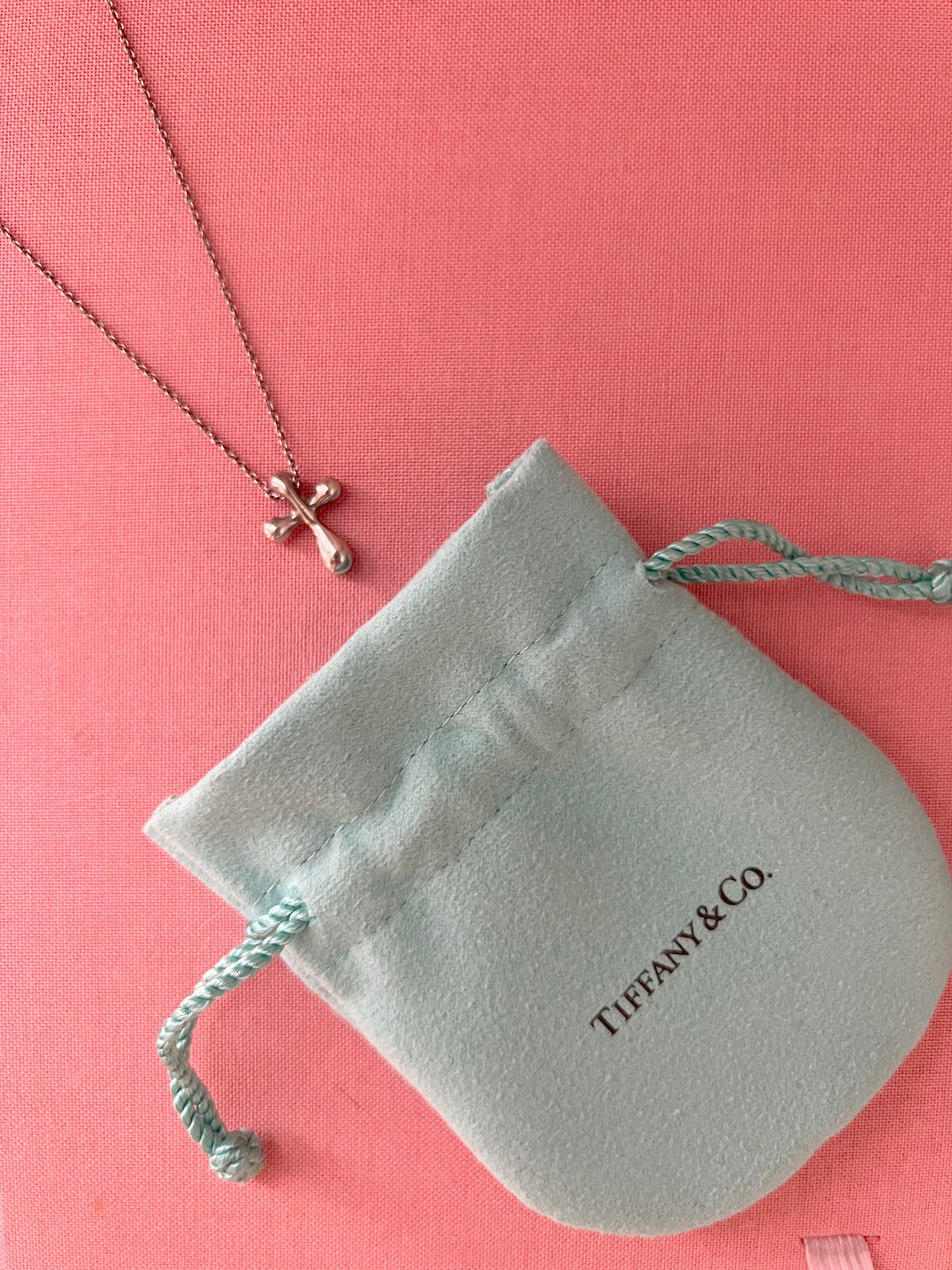 Tiffany & co. 925純銀十字架鍊墜 日本中古二手Vintage