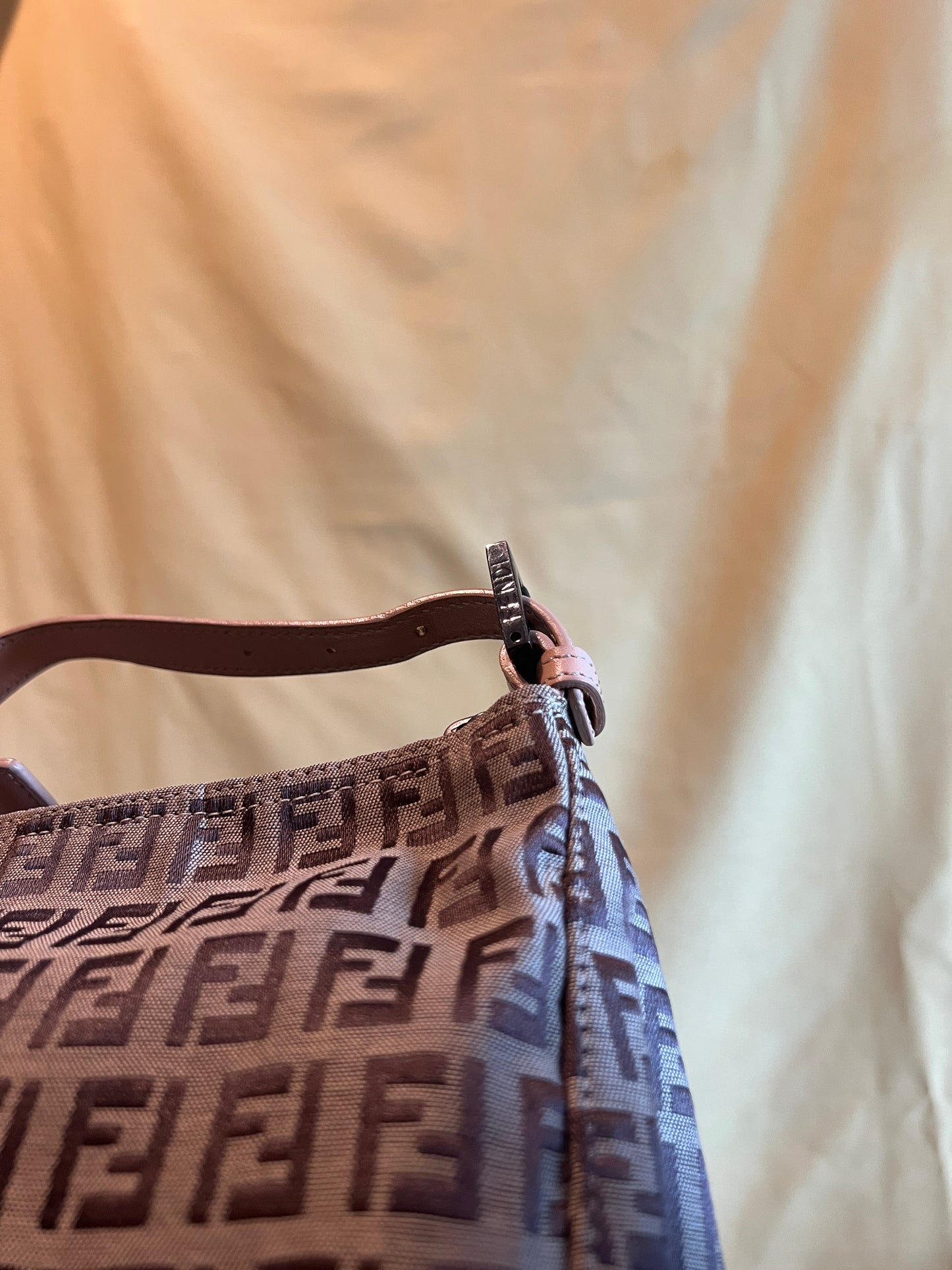 FENDI Zucchino Hand Bag 老花米啡色手提袋 日本中古Vintage