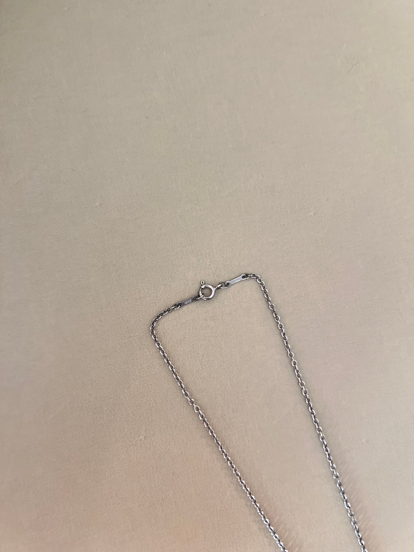TIFFANY & CO 925純銀經典豆子吊墜頸鏈 Bean design Pendan
