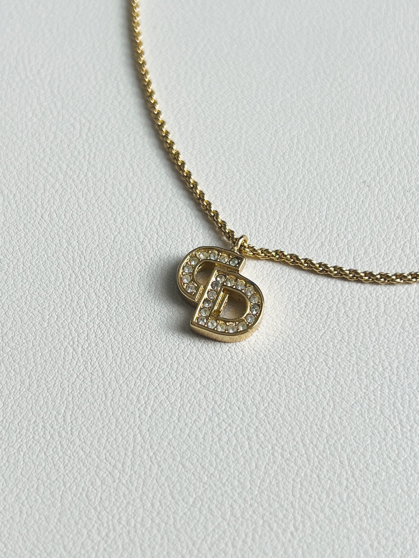 Dior CD水鑽頸鏈項鏈