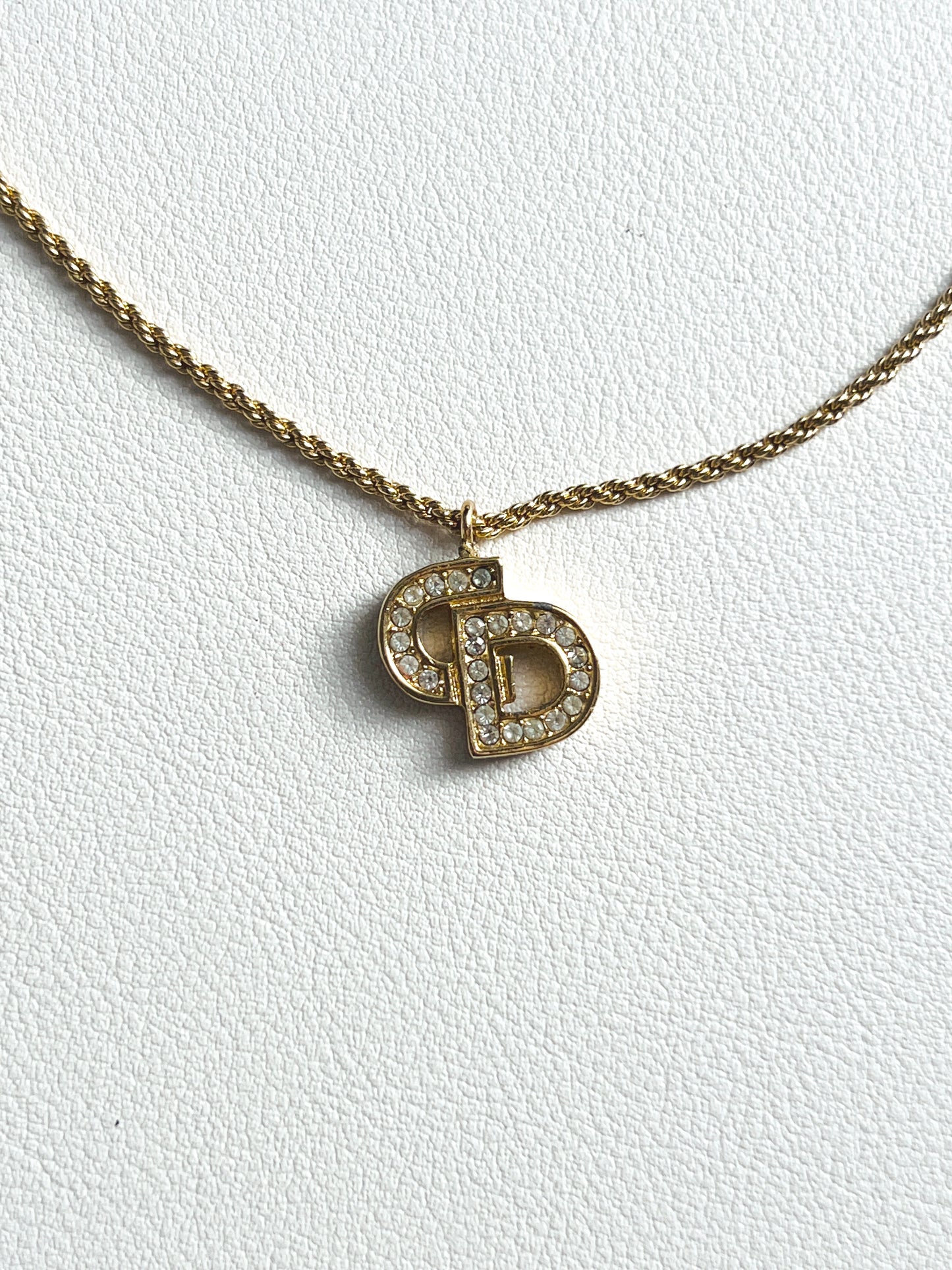 Dior CD水鑽頸鏈項鏈