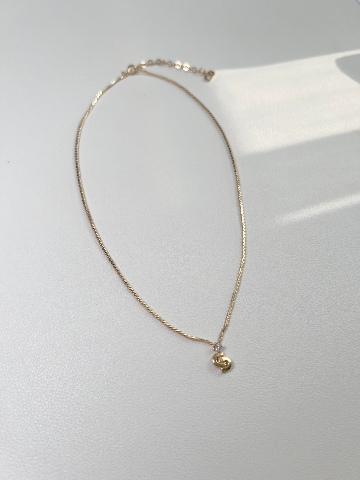 Dior CD水鑽頸鏈項鏈