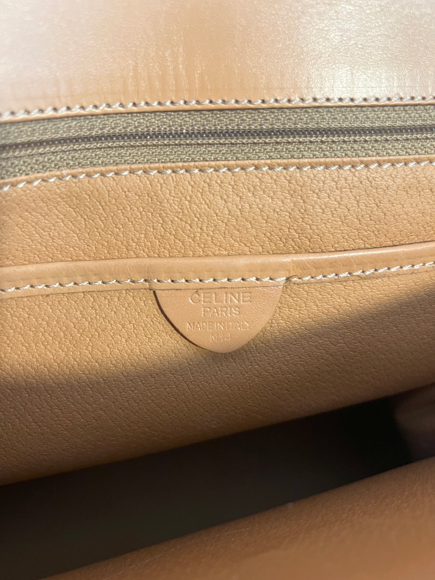 Celine Kelly凱旋門啡色手提包肩背側肩袋 送肩帶 中古vintage