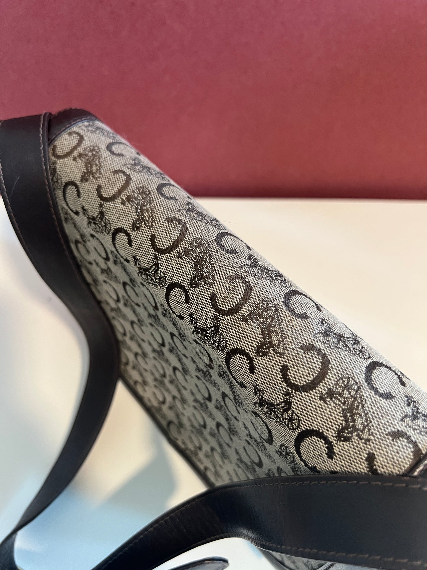 Celine 中古馬車扣啡色腋下包肩背側背斜背袋 日本vintage