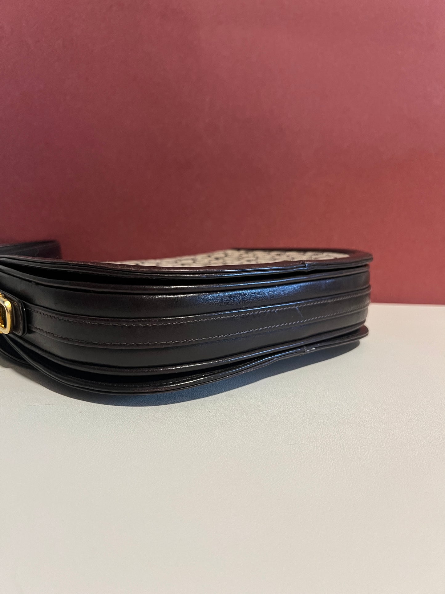 Celine 中古馬車扣啡色腋下包肩背側背斜背袋 日本vintage