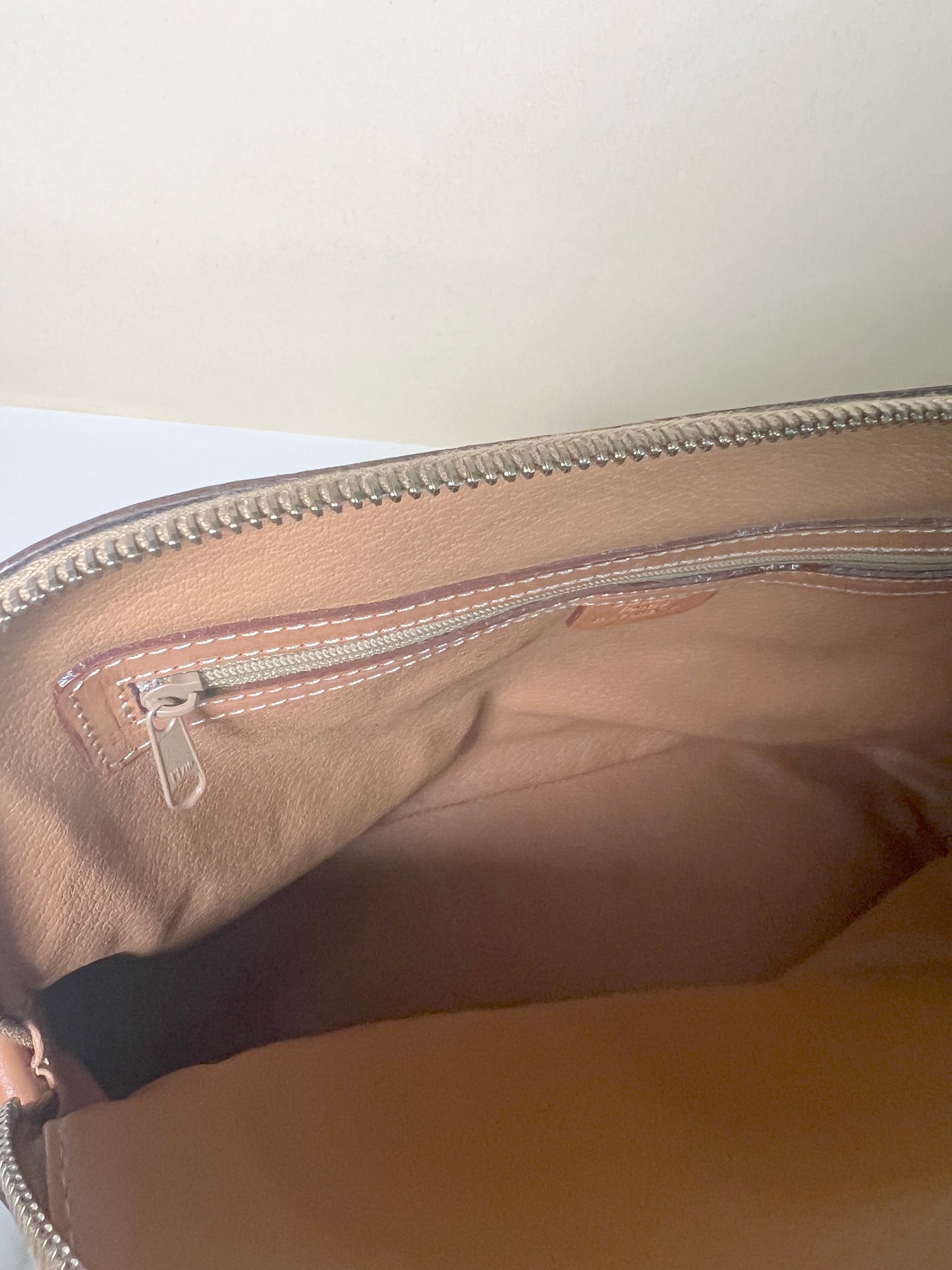 Celine絕版中古凱旋門啡色皮革貝殼包手提斜背包 原裝肩帶 日本Vintage