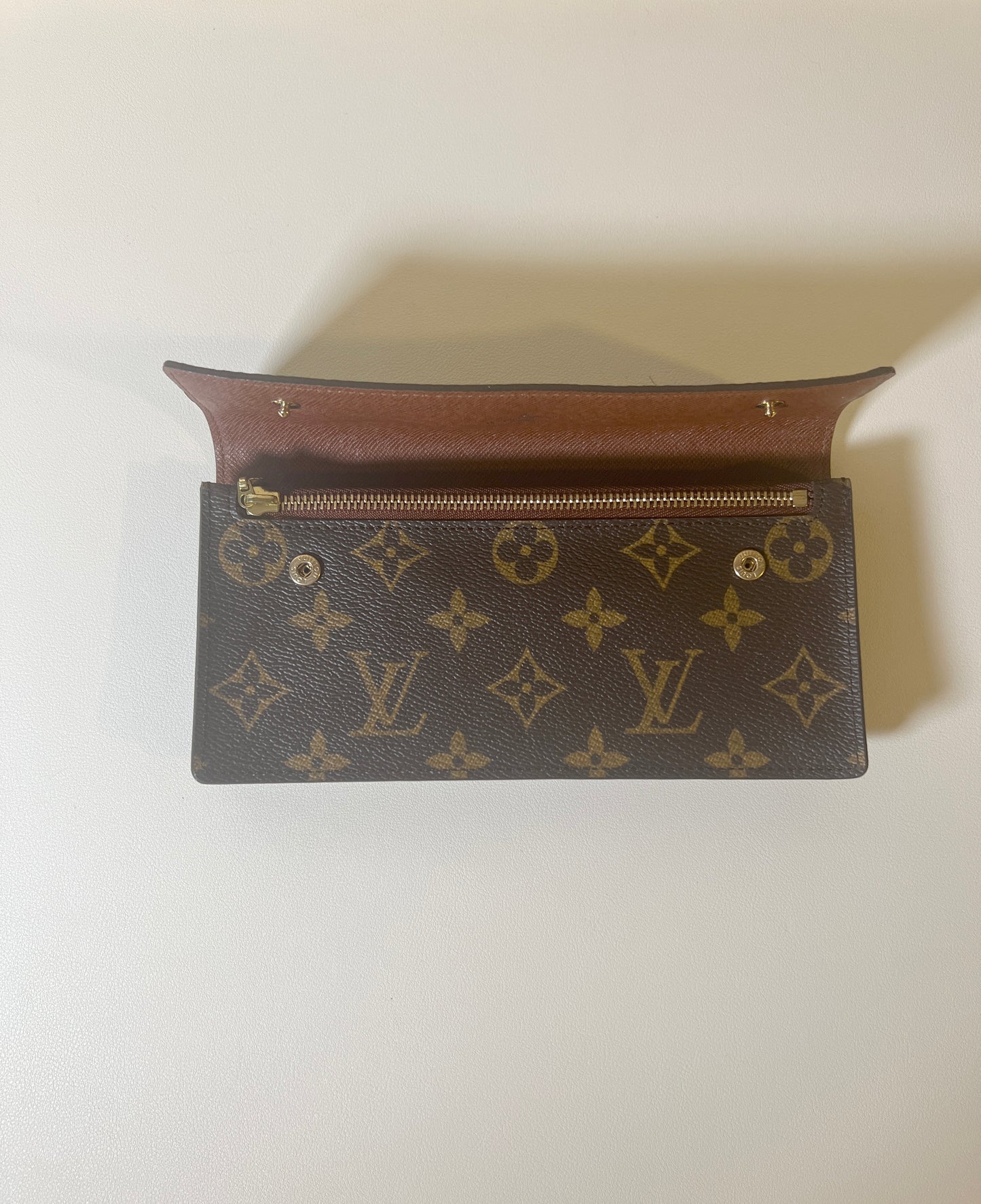 LV中古老花多層格手拿包 送長肩帶 原裝盒 禮物首選