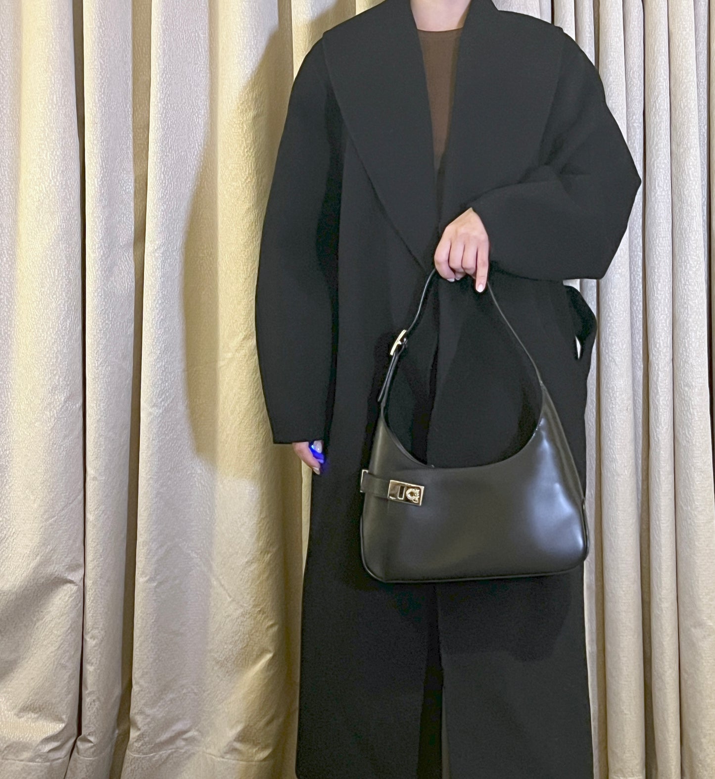Ferragamo Gancini Buckle Bag 絕版氣質馬蹄扣手提肩背腋下包