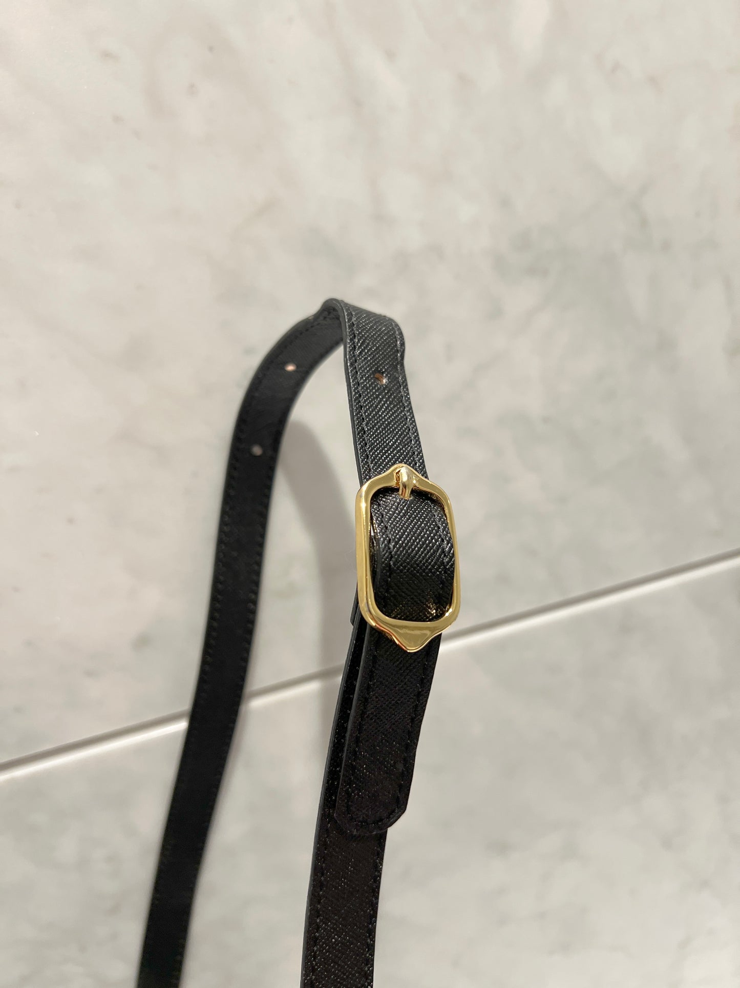 YSL稀有中古黑色十字紋風琴腋下肩背側肩手提包 可調節肩帶 日本vintage