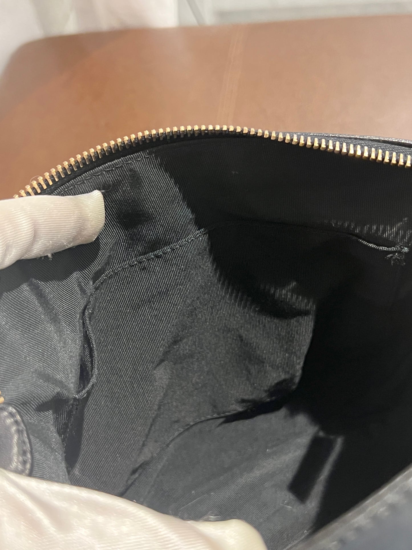 2000-2002 CHANEL中古黑色方形冰格肩背手提包 肩帶可調節 有貼