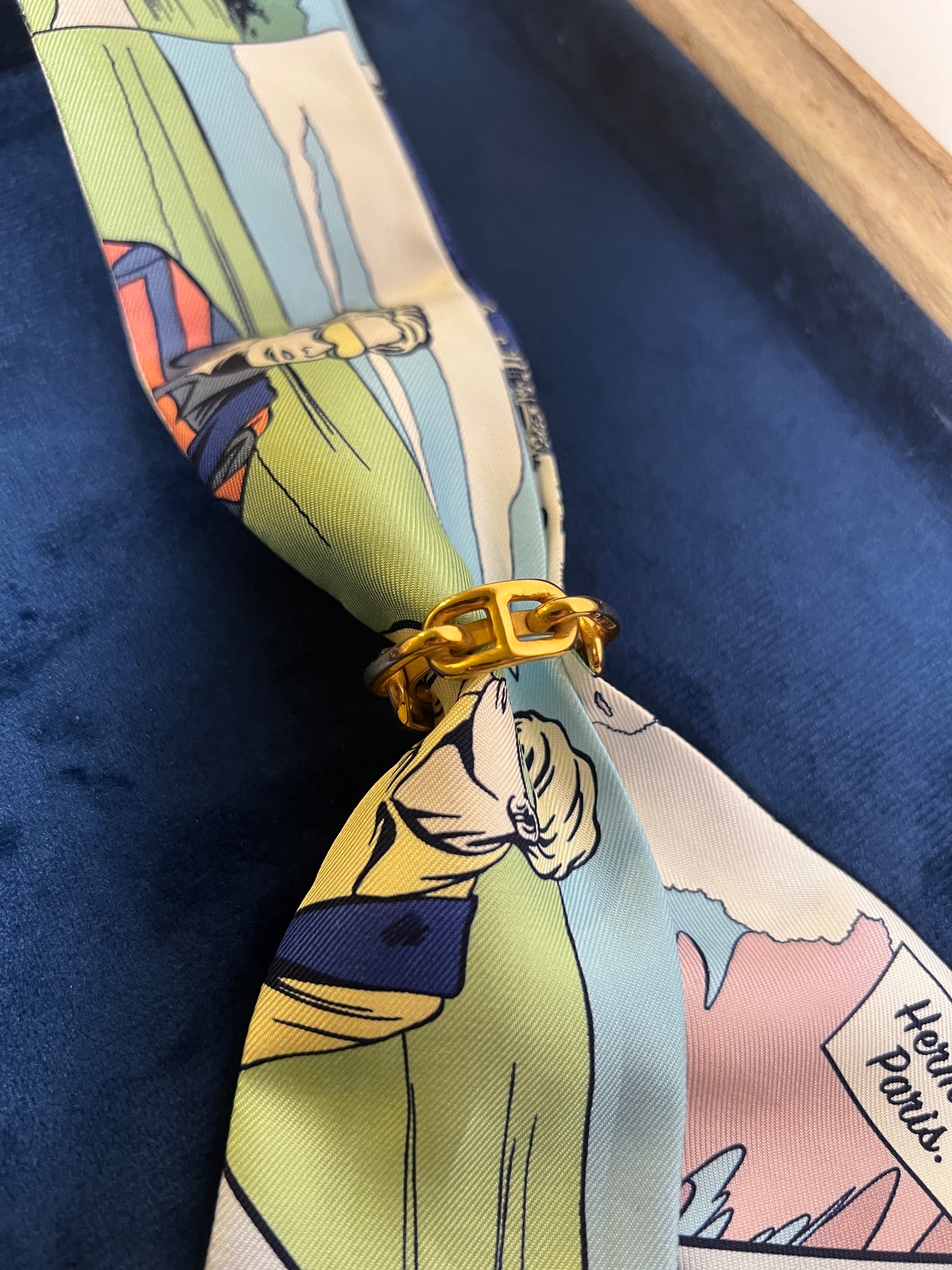 Hermes scarf 90 ring 金色經典豬鼻絲巾扣環