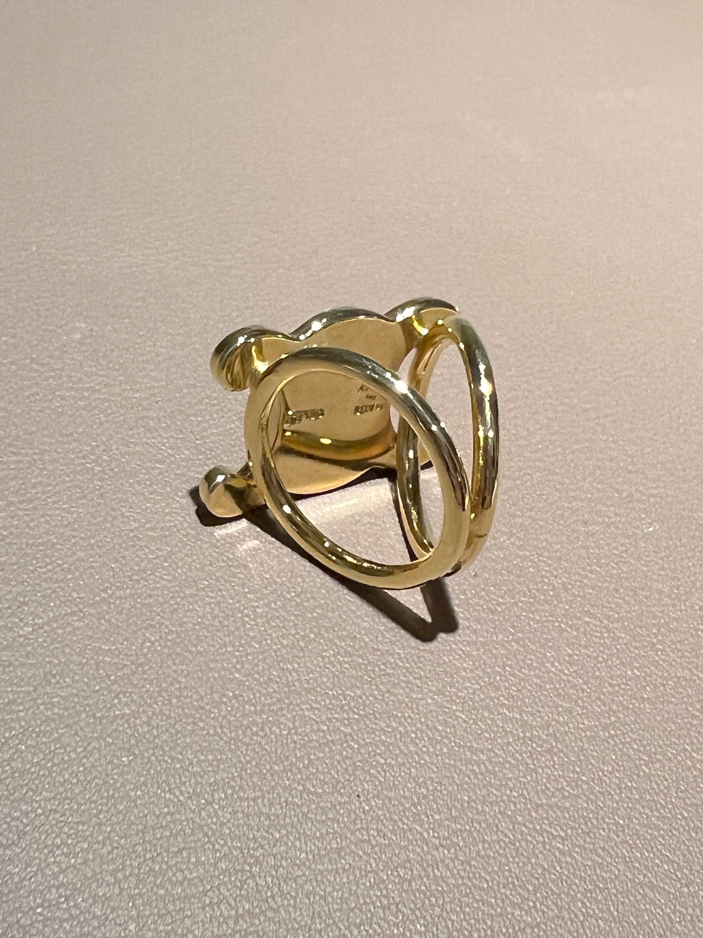 Celine稀有凱旋門金色絲巾扣絲巾環 日本中古Vintage