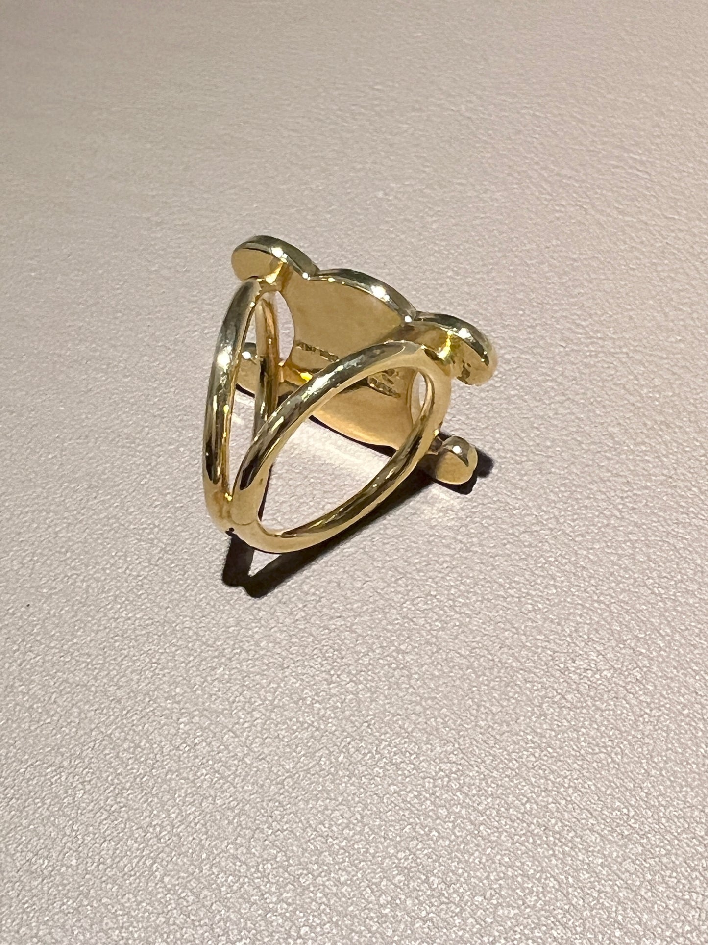 Celine稀有凱旋門金色絲巾扣絲巾環 日本中古Vintage