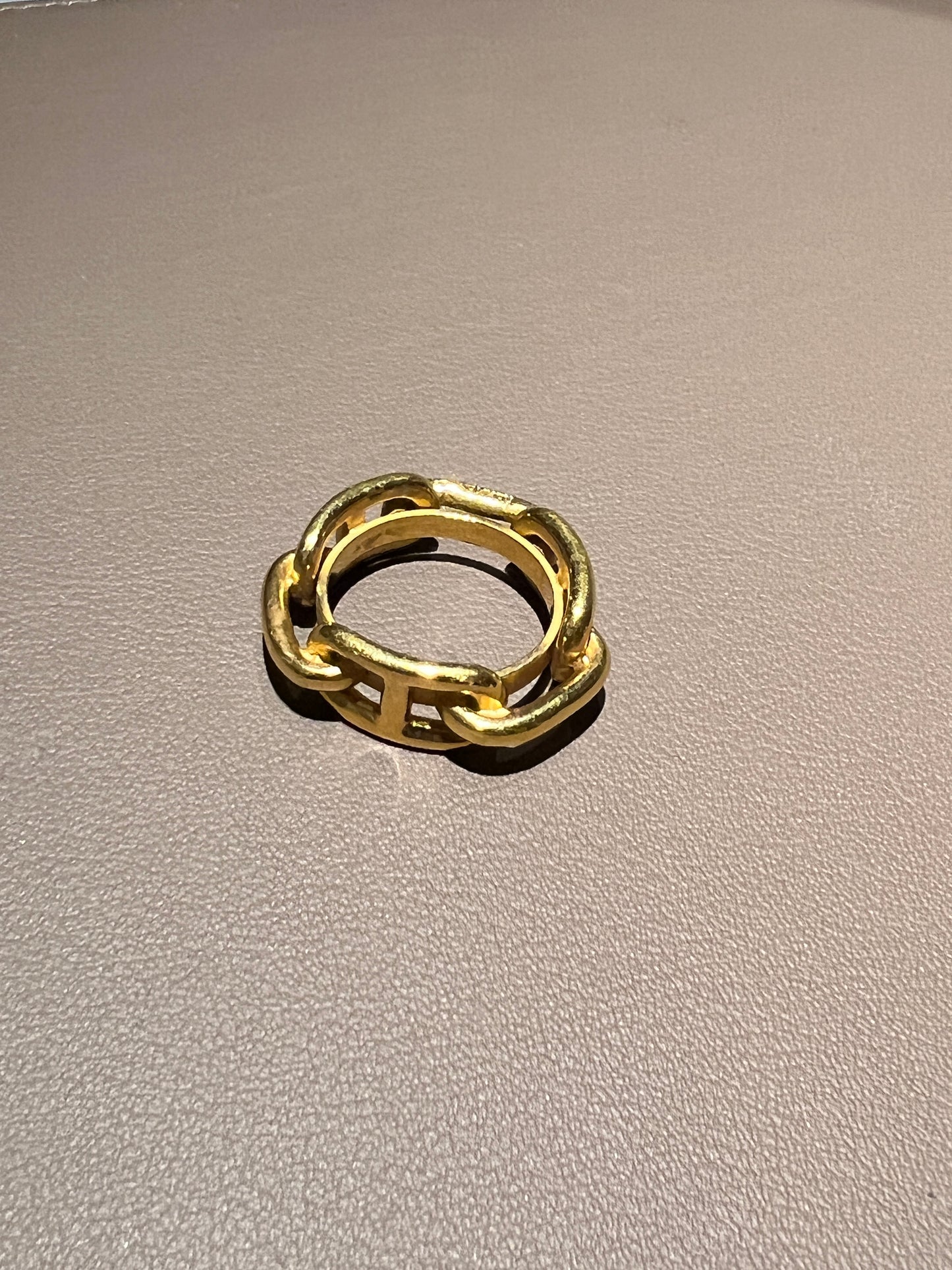 Hermes scarf ring 90 金色經典豬鼻絲巾扣環