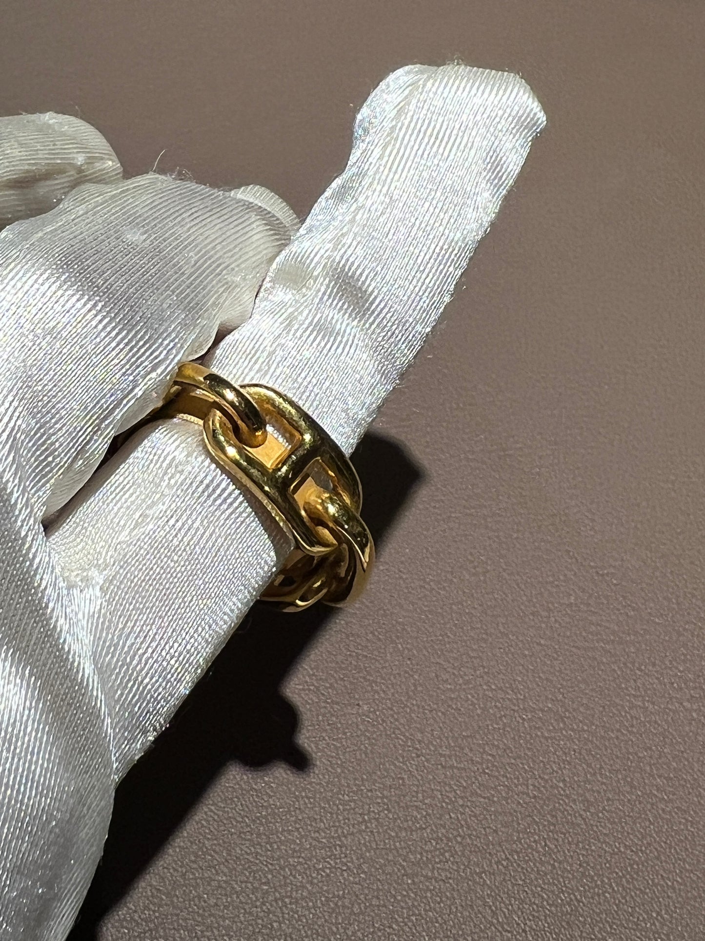 Hermes scarf ring 90 金色經典豬鼻絲巾扣環
