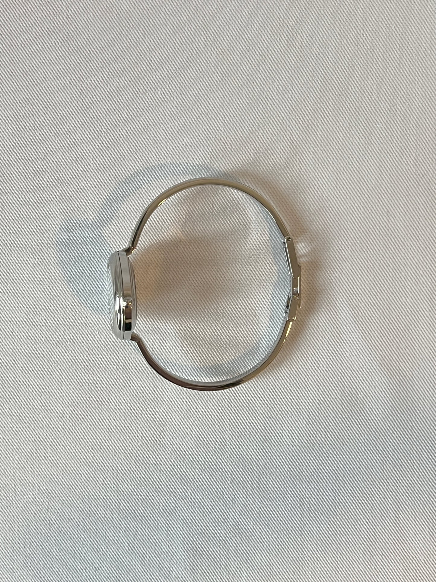 Gucci Bezel watch銀色中古手錶 12色外圈正常運作 盒保證卡書仔