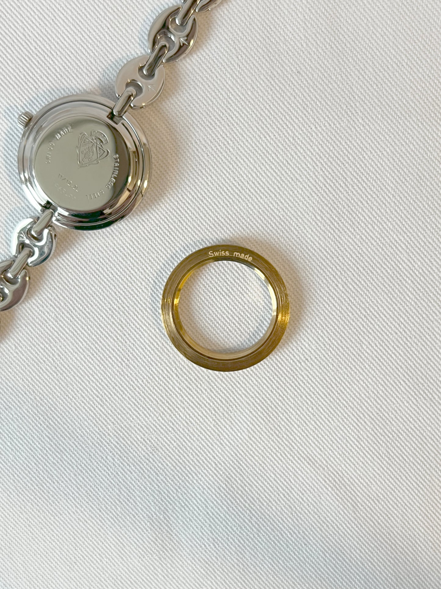 Gucci Change Bezel銀色中古手錶 6色外圈正常運作手鏈可按長度拆