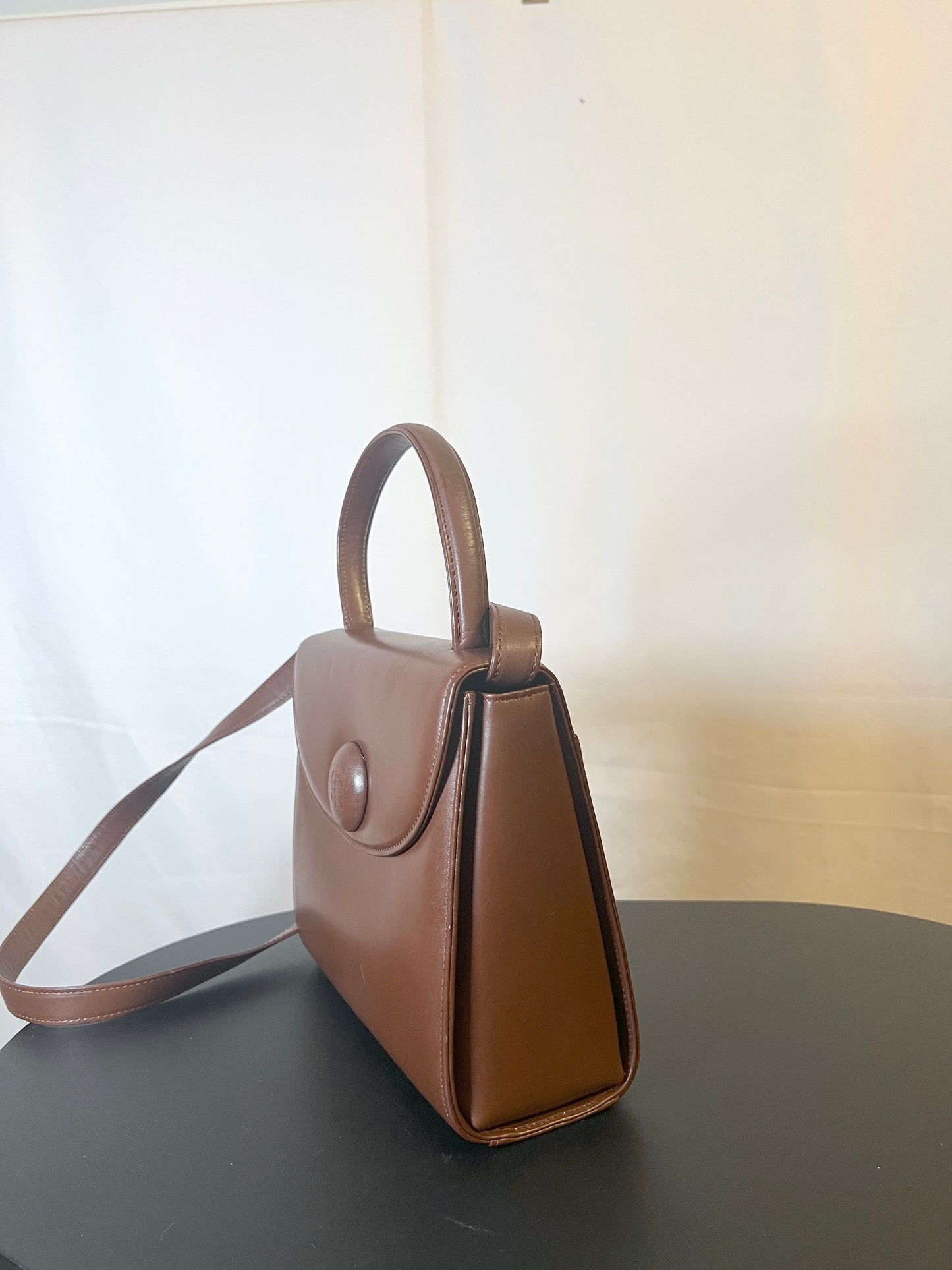 Givenchy啡色皮革中古手提肩背側背袋斜背袋 日本vintage