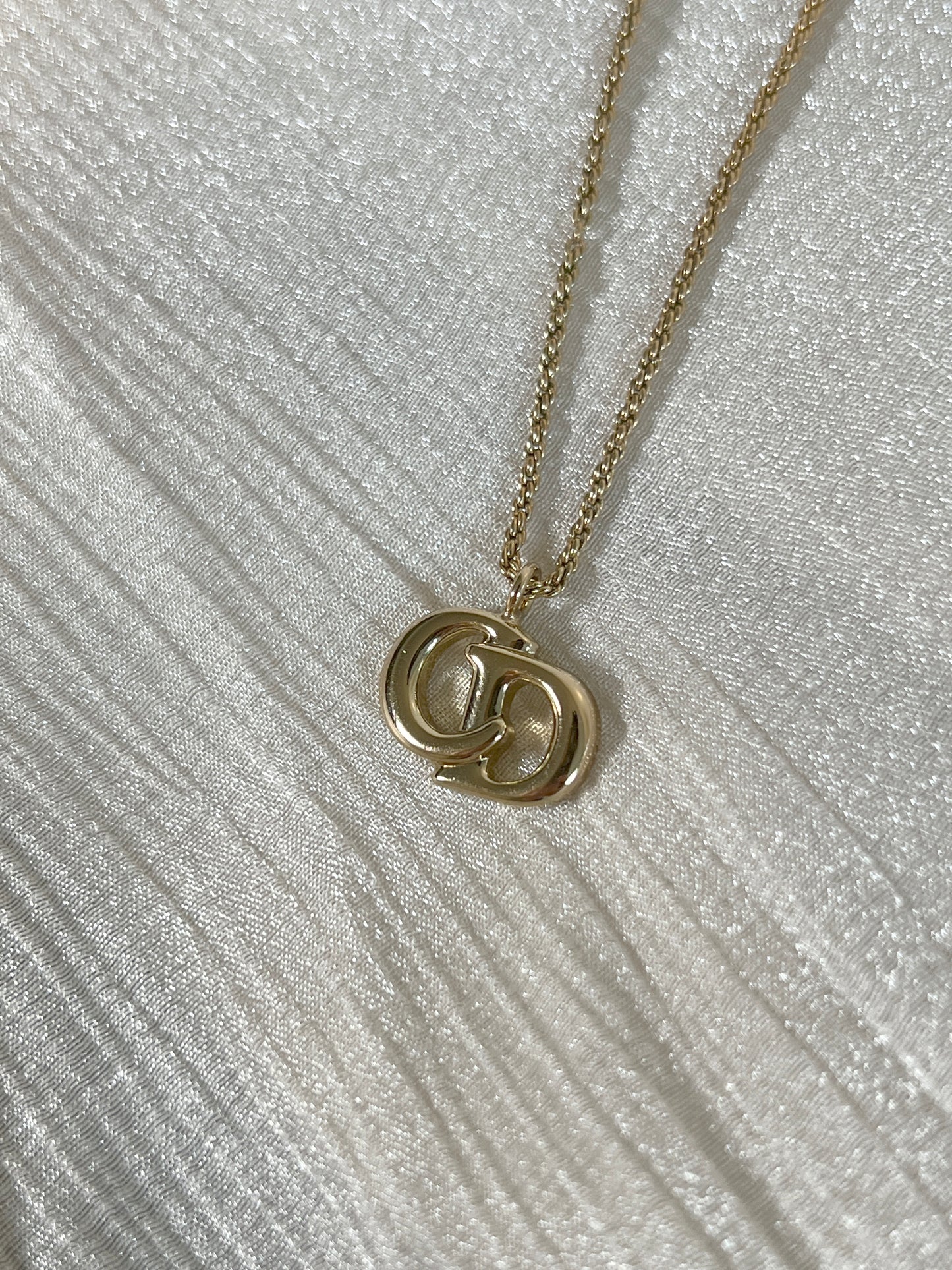 Dior CD極美品氣質典雅頸鏈項鏈 日本中古Vintage