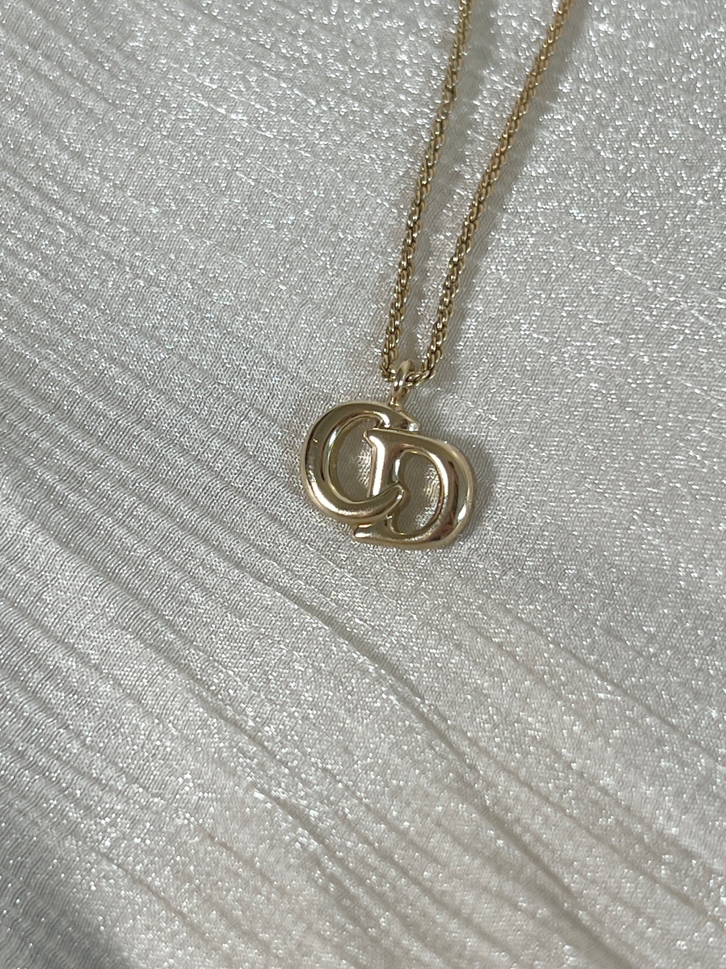 Dior CD極美品氣質典雅頸鏈項鏈 日本中古Vintage