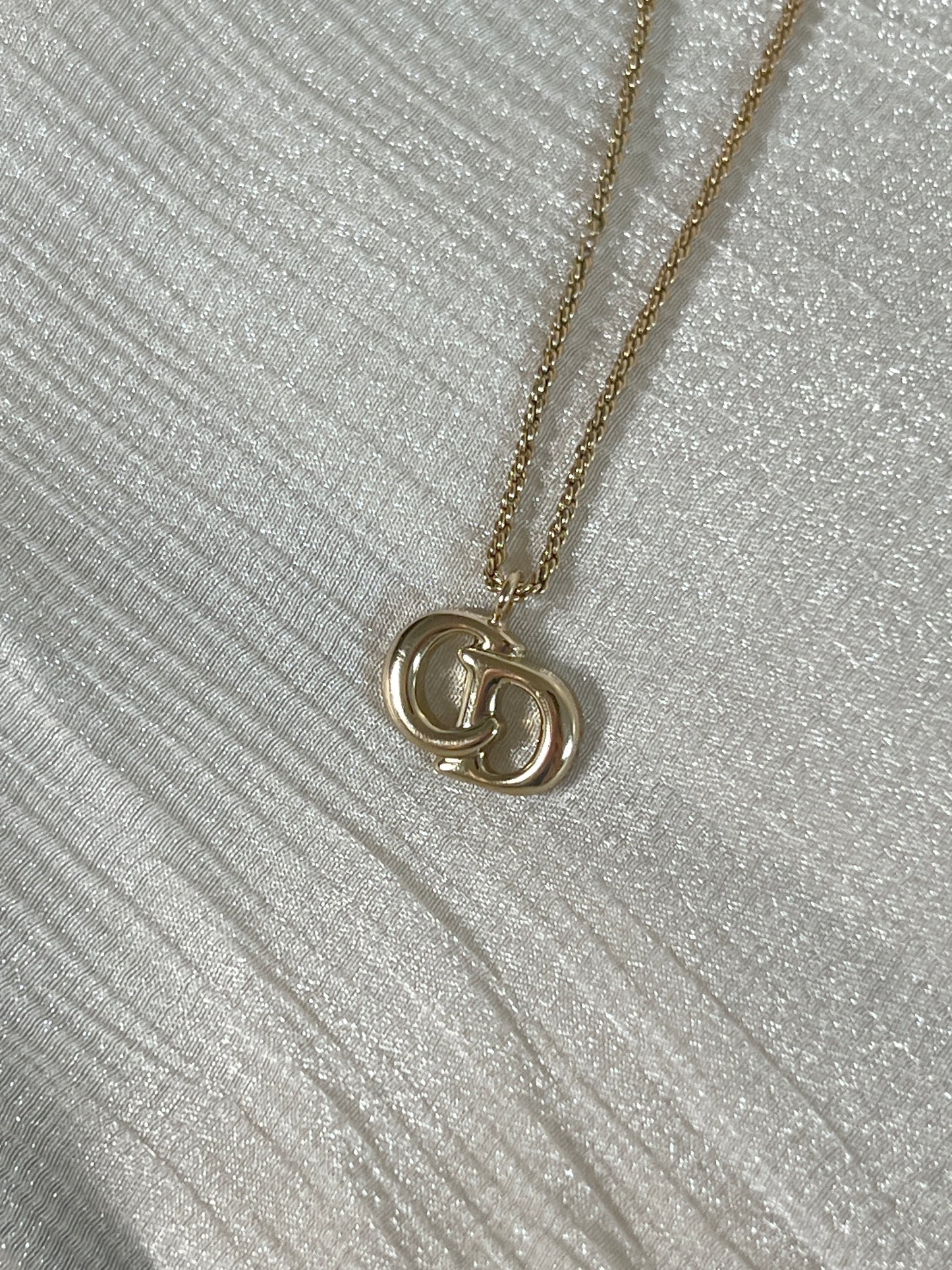 Dior CD極美品氣質典雅頸鏈項鏈 日本中古Vintage