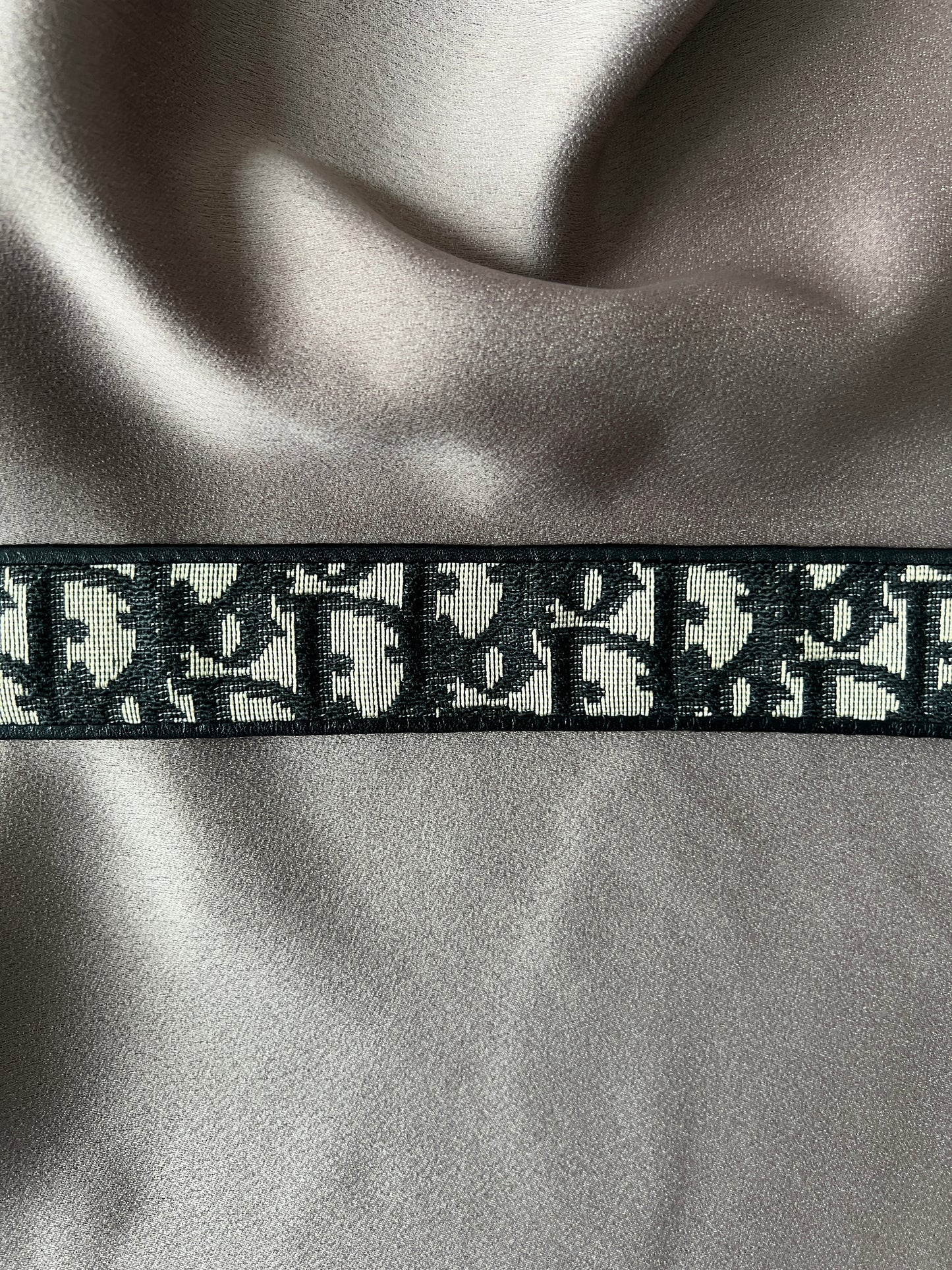 Dior Oblique Jacquard belt CD中古藍色提花皮帶腰帶 美品