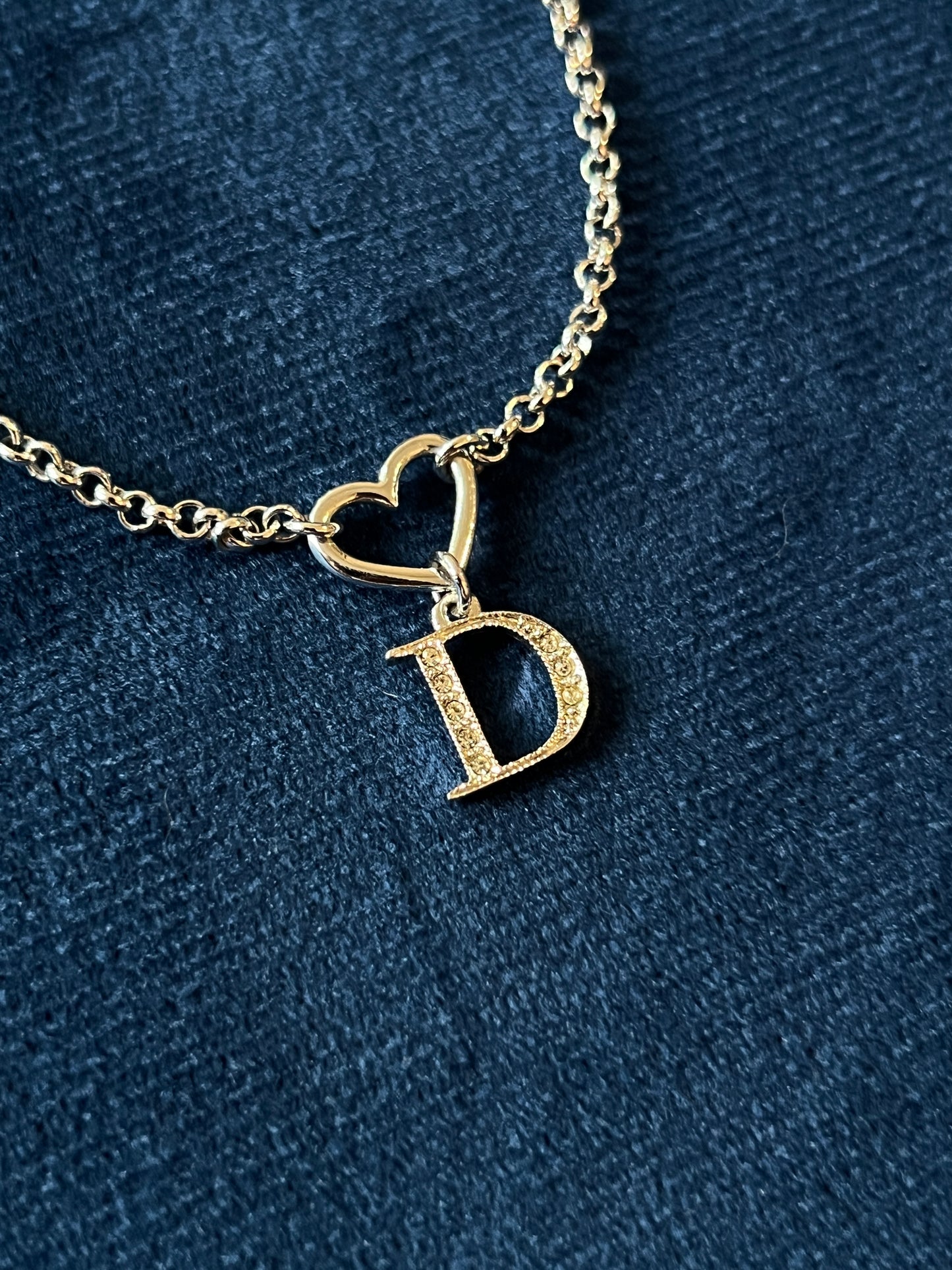 Dior Heart Bracelet罕有獨特心形水鑽手鏈 心形扣 極美品
