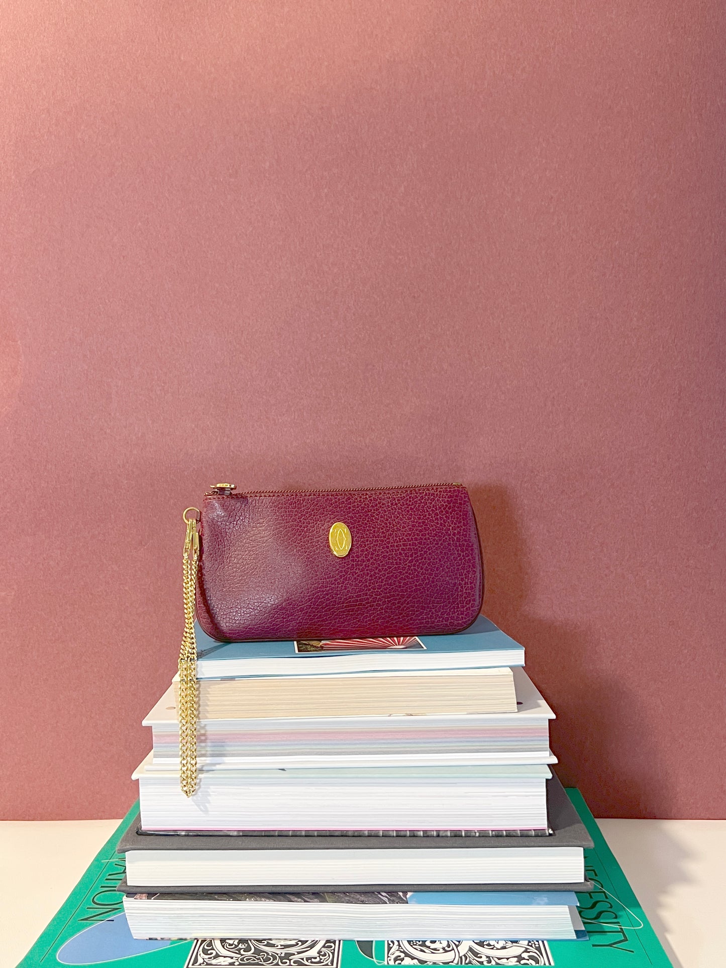Cartier Must Line Clutch Bag Pouch經典深紅手拿包手提袋 中古