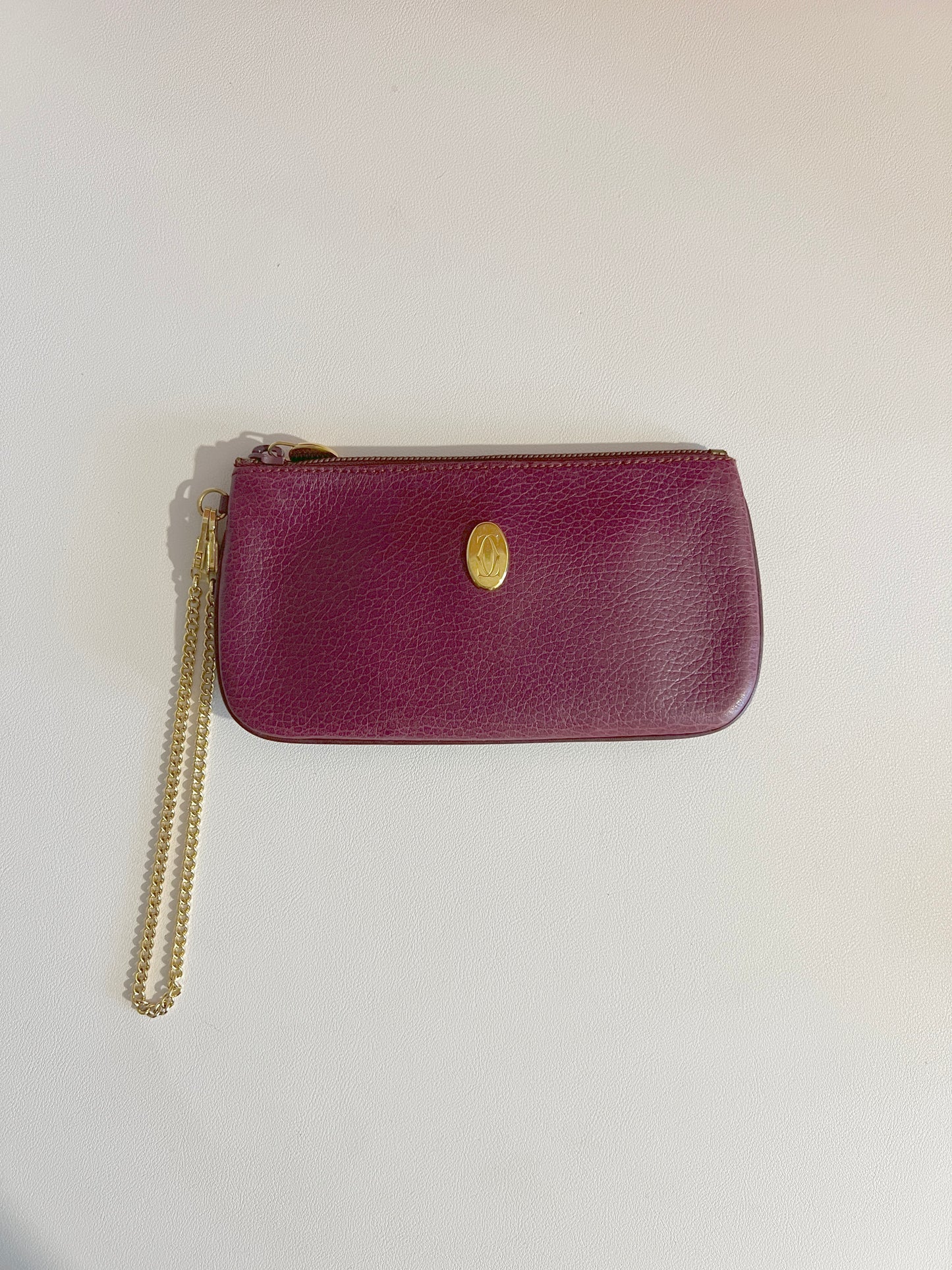 Cartier Must Line Clutch Bag Pouch經典深紅手拿包手提袋 中古