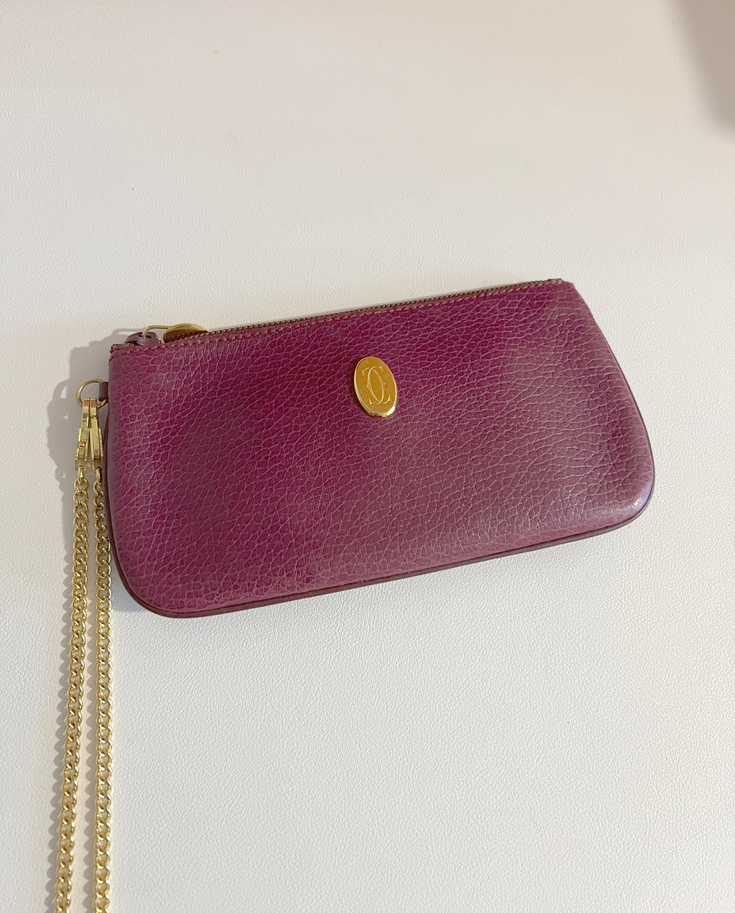 Cartier Must Line Clutch Bag Pouch經典深紅手拿包手提袋 中古