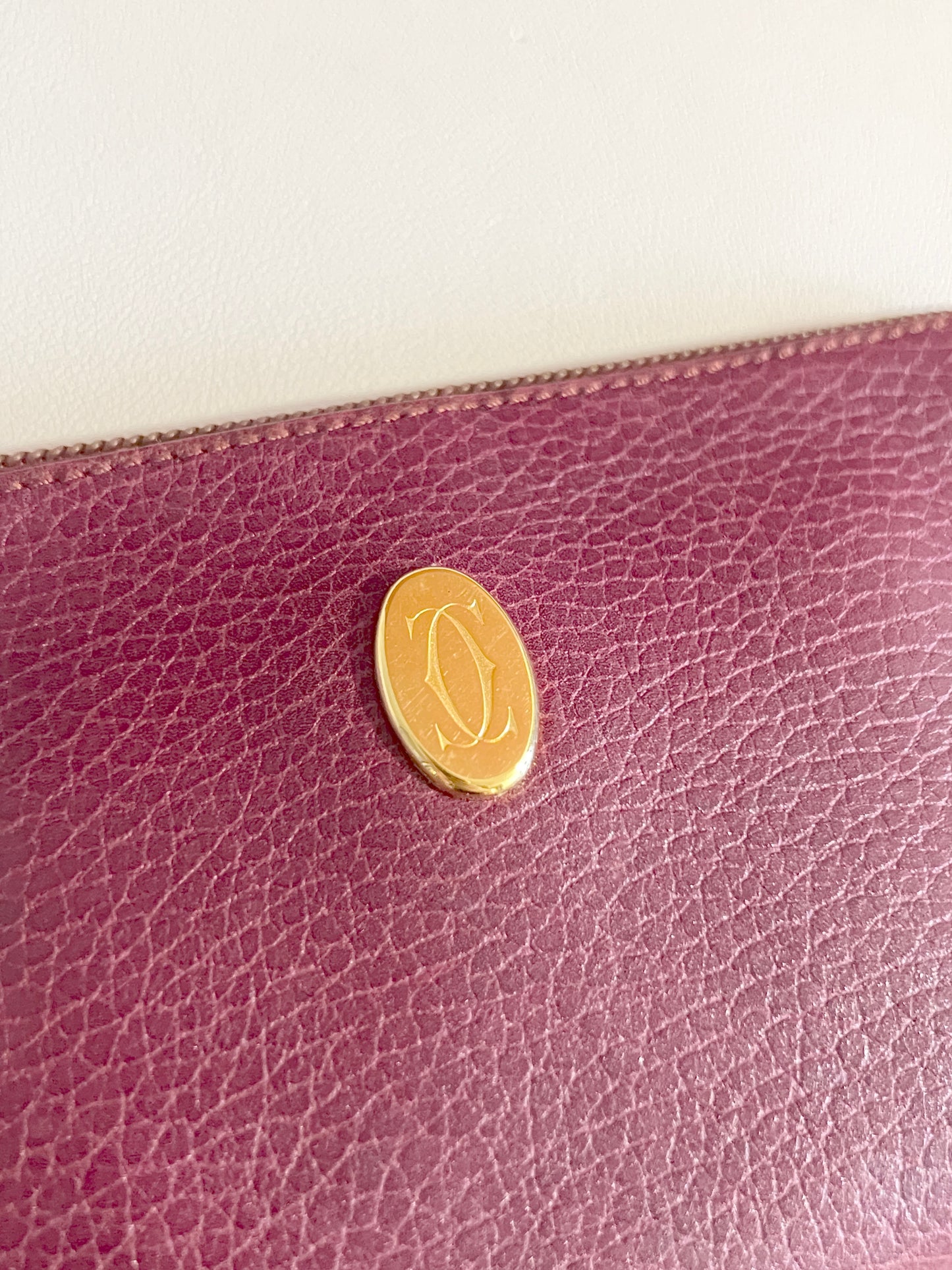 Cartier Must Line Clutch Bag Pouch經典深紅手拿包手提袋 中古