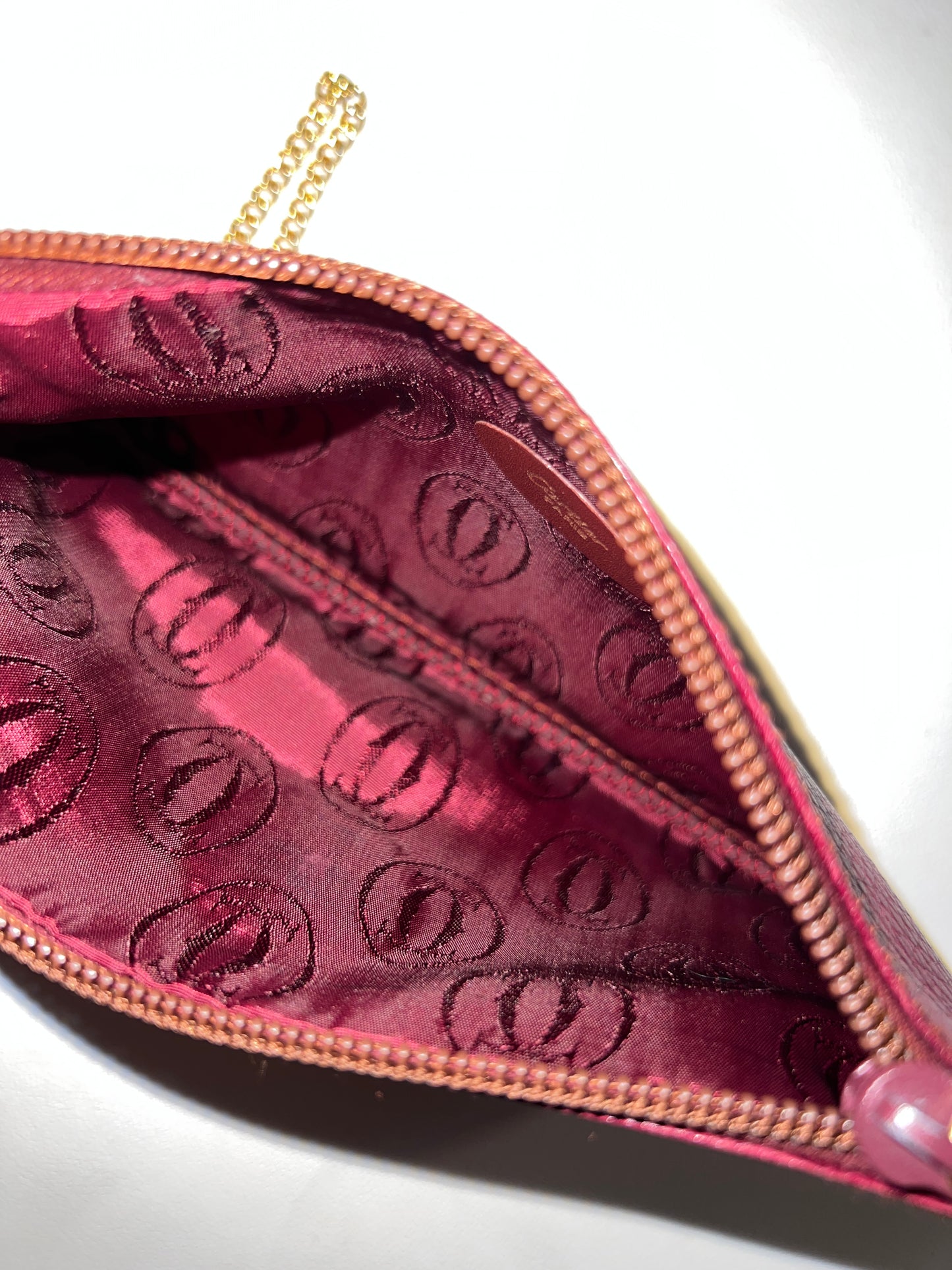 Cartier Must Line Clutch Bag Pouch經典深紅手拿包手提袋 中古
