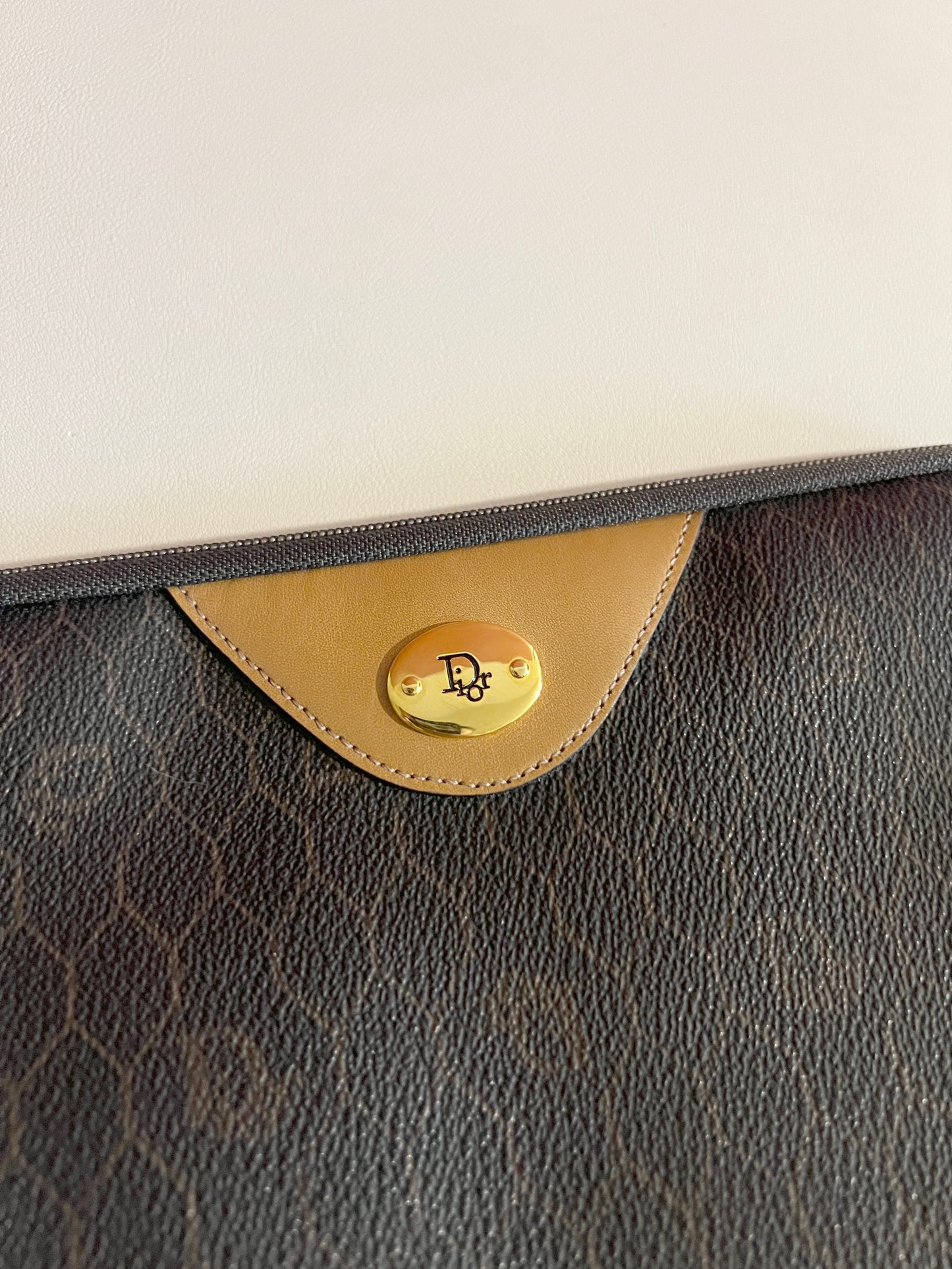 Christian Dior Honeycomb Bag蜂巢手拿包斜背側肩包送肩帶扣肩帶