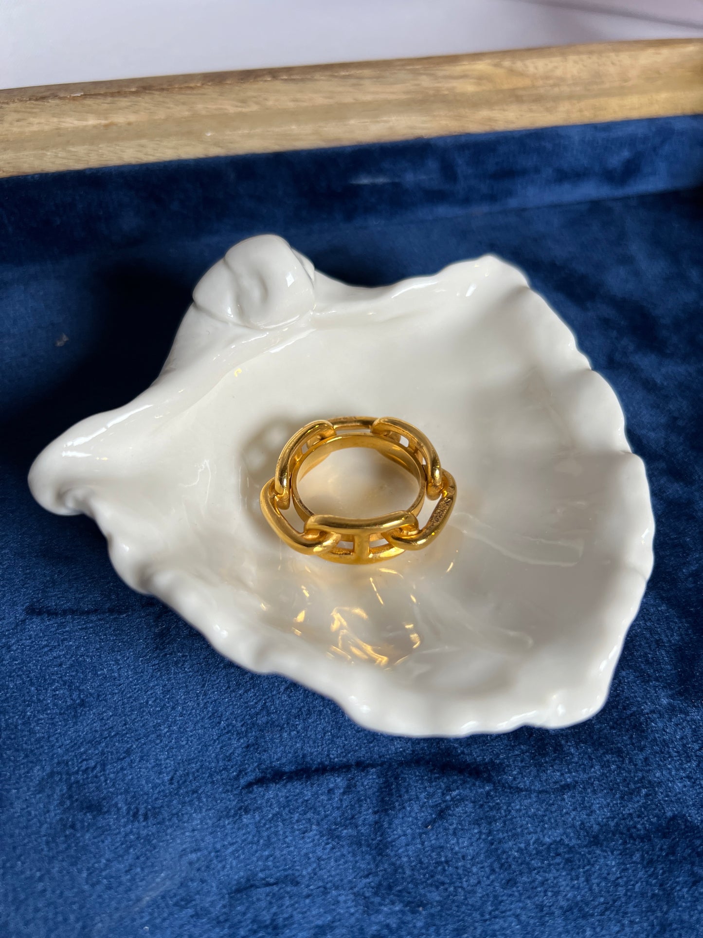 Hermes scarf 90 ring 金色經典豬鼻絲巾扣環