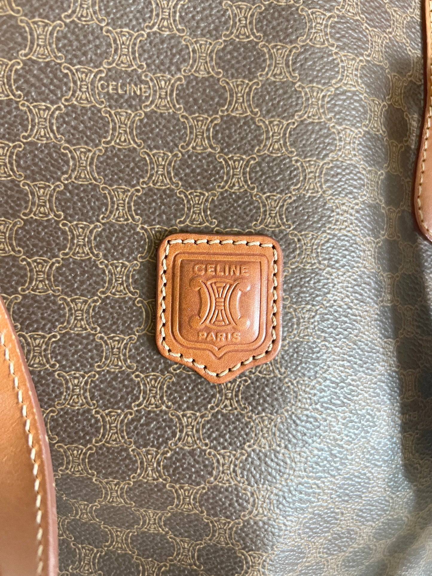 Celine Macadam tote bag 賽琳凱旋門單肩包中古手提袋