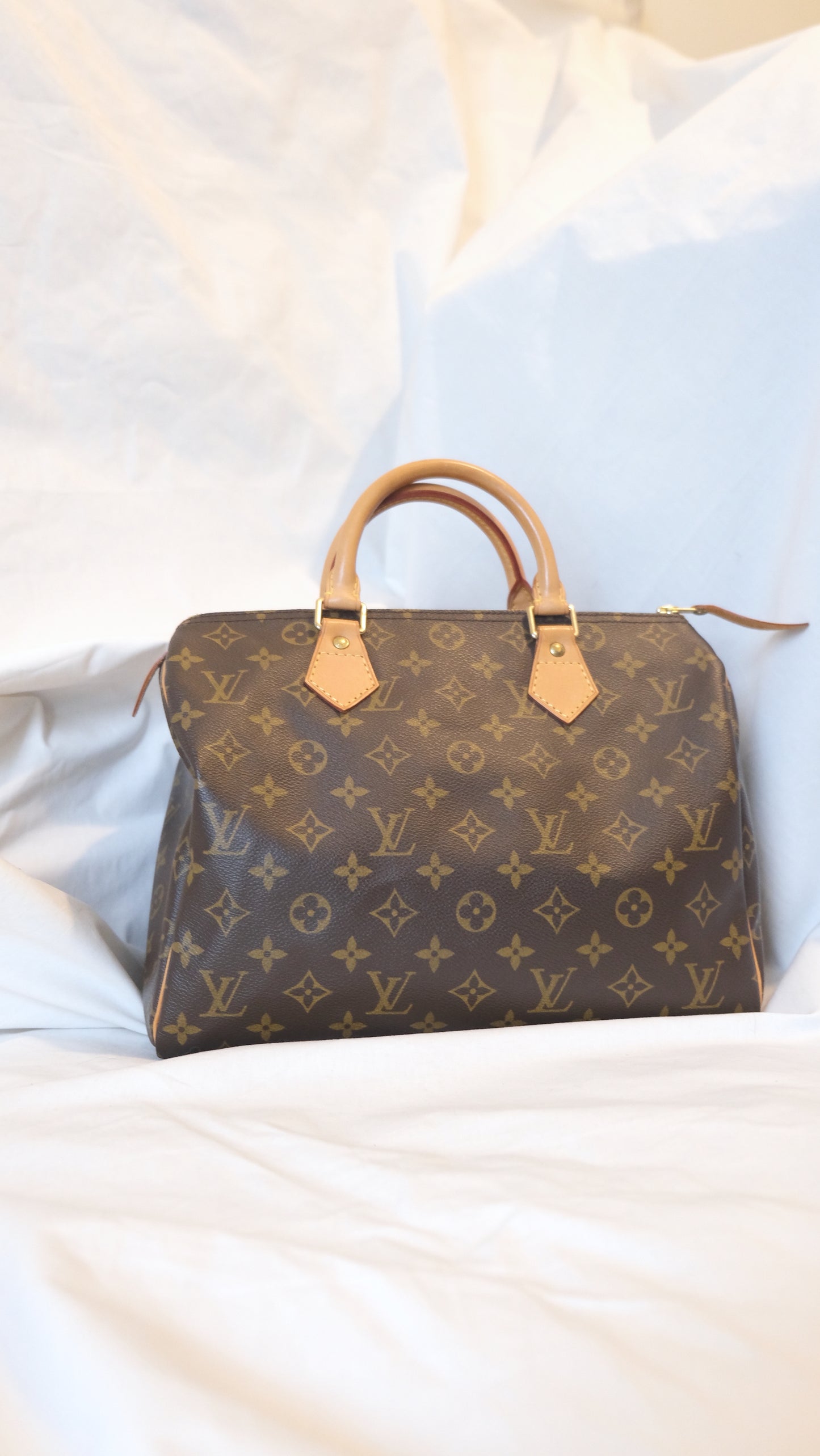 LOUIS VUITTON Speedy 30 handbag 手袋 側背袋 送真皮可調節肩帶