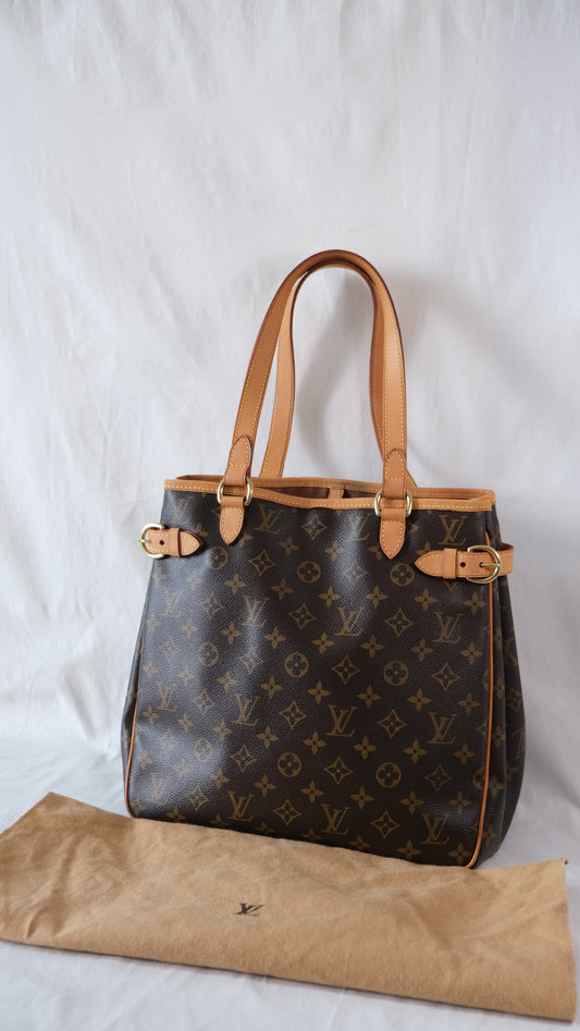 日本中古二手 Vintage Louis Vuitton Batignolles Vertical tote bag 側背包 手袋