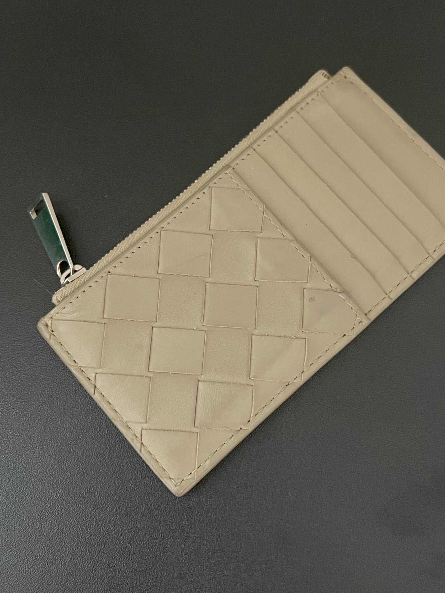 Bottega Veneta Card holder Coin purse 米色卡套錢包 原裝盒