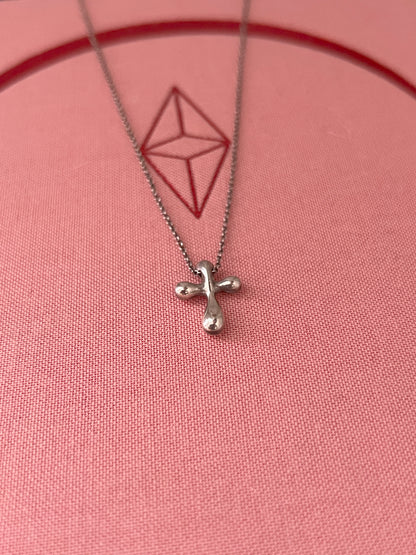 Tiffany & co. 925純銀十字架鍊墜 日本中古二手Vintage