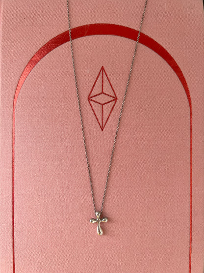 Tiffany & co. 925純銀十字架鍊墜 日本中古二手Vintage
