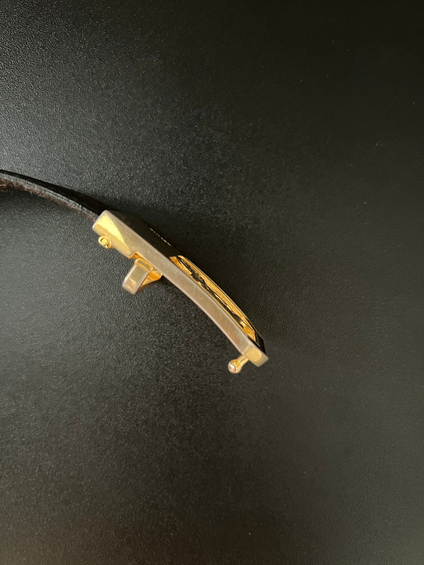 Celine黑色皮革馬車中古皮帶腰帶 日本Vintage