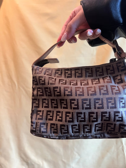 FENDI Zucchino Hand Bag 老花米啡色手提袋 日本中古Vintage