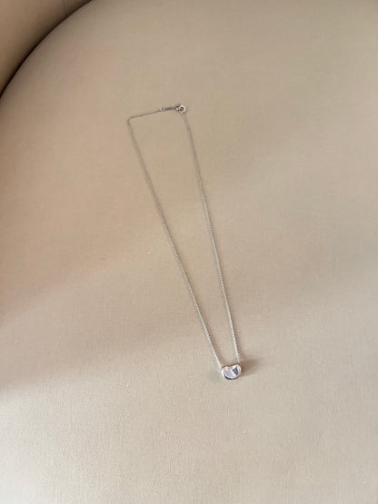 TIFFANY & CO 925純銀經典豆子吊墜頸鏈 Bean design Pendan