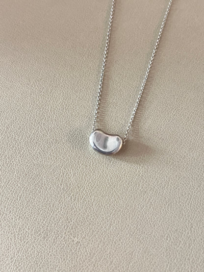 TIFFANY & CO 925純銀經典豆子吊墜頸鏈 Bean design Pendan