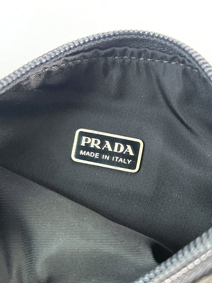 PRADA Nylon Black Handbag三角logo標誌腋下包手提袋