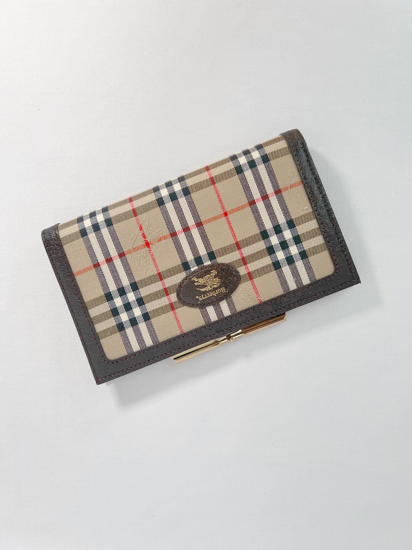 Burberry Gama Mouth Wallet 經典格紋口金長銀包